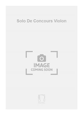 Léon Zighera: Solo De Concours Violon: Solo pour Violons