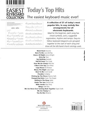 Easiest Keyboard Collection: Today's Top Hits: Clavier