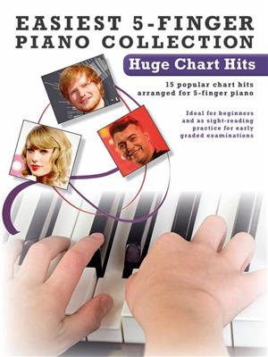 Easiest 5-Finger Piano Collection: Hugh Chart Hits: Piano Facile