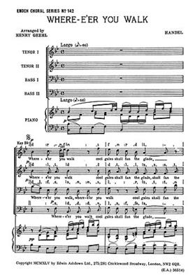 Georg Friedrich Händel: Where E'er You Walk: Voix Basses et Piano/Orgue