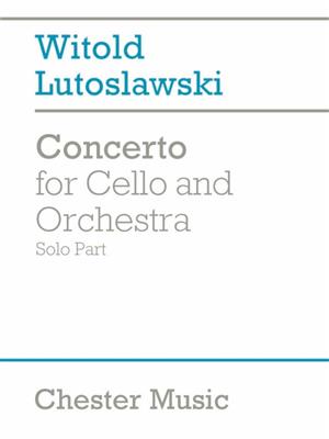 Witold Lutoslawski: Concerto For Cello And Orchestra: Orchestre Symphonique