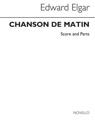 Edward Elgar: Chanson De Matin Recorder Quintet Score/Parts: Flûte à Bec (Ensemble)