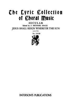 Eric Thiman: Jesus Shall Reign Where'er The Sun: Chœur Mixte et Piano/Orgue