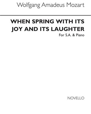 Wolfgang Amadeus Mozart: When Spring With Its Joy: Voix Hautes et Piano/Orgue