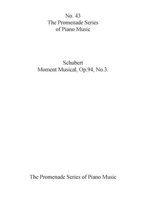 Franz Schubert: Moment Musical, Op. 94, No. 3: Solo de Piano
