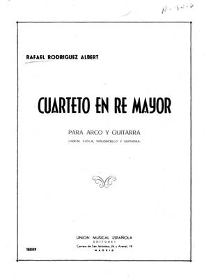 Rafael R. Albert: Cuarteto En Re Mayor: Cordes (Ensemble)