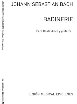Johann Sebastian Bach: Badinerie De La Suite No. 12 In B Minor BWV 1067: Flûte Traversière et Accomp.
