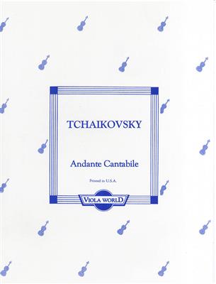 Pyotr Ilyich Tchaikovsky: Andante Cantabile: (Arr. Alan H. Arnold): Solo pour Alto