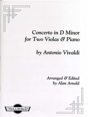 Antonio Vivaldi: Concerto In D Minor For Two Violas And Piano: (Arr. Alan H. Arnold): Duo pour Altos