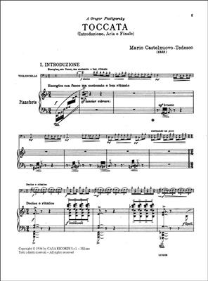 Mario Castelnuovo-Tedesco: Toccata (Introduzione, Aria e Finale): Violoncelle et Accomp.