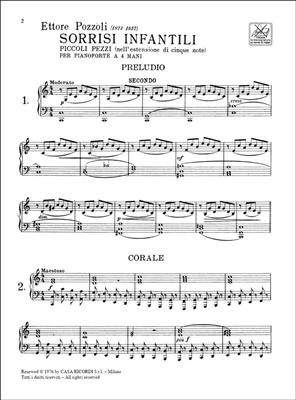 Ettore Pozzoli: Sorrisi Infantili: Piano Quatre Mains