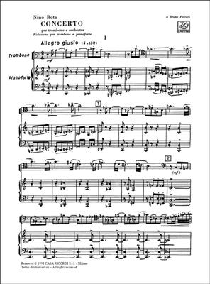 Nino Rota: Concerto per Trombone e Orchestra: Trombone et Accomp.