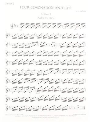 Georg Friedrich Händel: Four Coronation Anthems: Chœur Mixte et Ensemble