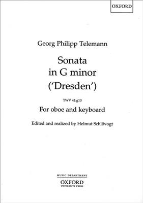Georg Philipp Telemann: Sonata For Oboe In G Minor 'Dresden' TWV 41: Solo pour Hautbois