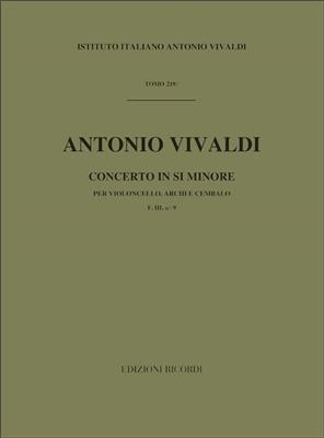 Antonio Vivaldi: Concerto In Si Min. RV 424: Violoncelle et Accomp.