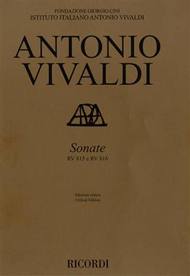 Antonio Vivaldi: Sonate RV 815 e RV 816 per Violino e BC: Violon et Accomp.