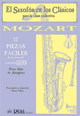 Wolfgang Amadeus Mozart: 12 Piezas Fáciles: Saxophone