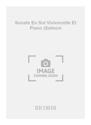 Johann Ernst Galliard: Sonate En Sol Violoncelle Et Piano (Salmon: Solo pour Violoncelle