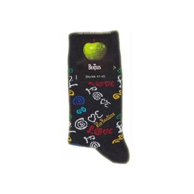 Beatles Love Dark Blue Socks Size 7-11