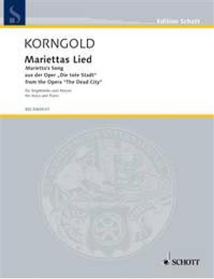 Erich Wolfgang Korngold: Marietta's Song op. 12: Chant et Piano