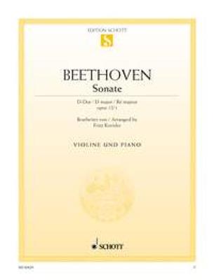 Ludwig van Beethoven: Sonata D Op. 12: Violon et Accomp.