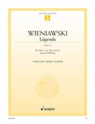 Henryk Wieniawski: Legende Opus 17: Violon et Accomp.