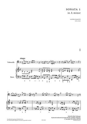 Alexis Magito: Six Sonatas for Violoncello and Basso Continuo: (Arr. Elske Tinbergen): Violoncelle et Accomp.