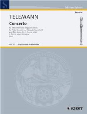 Georg Philipp Telemann: Concerto in C Major: Flûte à Bec Alto et Accomp.