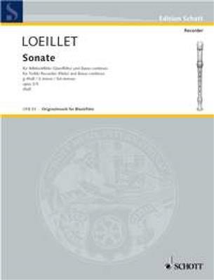 Jean-Baptiste Loeillet: Sonaten(6) 5 G Op.3: Flûte à Bec Alto et Accomp.