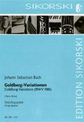 Johann Sebastian Bach: Goldberg Variations Für Streichquartett: (Arr. Dana Anka): Quatuor à Cordes