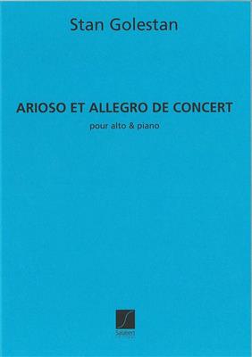 Stan Golestan: Arioso et Allegro de concert: Alto et Accomp.