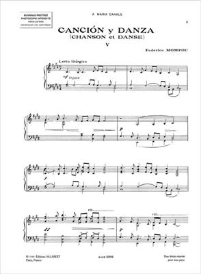 Frederic Mompou: Cancion Y Danza 5: Solo de Piano