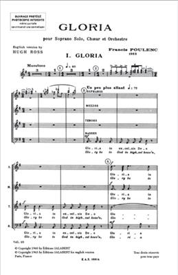 Francis Poulenc: Gloria - Chorus Part: Chœur Mixte et Accomp.