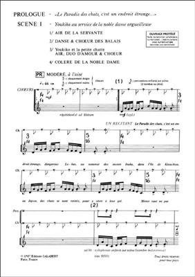 Vladimir Kojoukharov: Le Paradis Des Chats, Opera Pour Enfants,: Chant et Piano