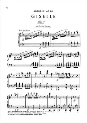 Adolphe Charles Adam: Giselle: Solo de Piano