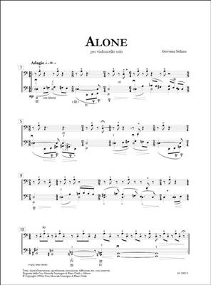 Giovanni Sollima: Alone, per Violoncello: Solo pour Violoncelle