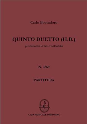 Carlo Boccadoro: Quinto Duetto: Clarinette et Accomp.