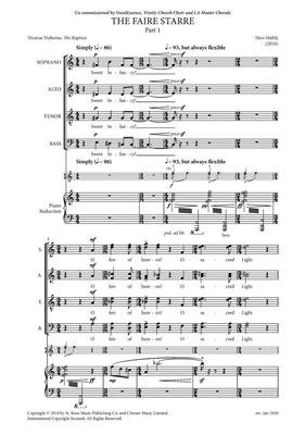 Nico Muhly: The Faire Starre (Vocal Score): Chœur Mixte et Ensemble