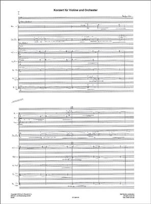 Hans-Jürgen von Bose: Konzert für Violine und Orchester: Orchestre et Solo