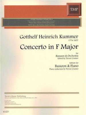 Gotthelf Heinrich Kummer: Concerto in F Major: Basson et Accomp.