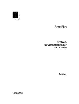 Arvo Pärt: Fratres: Percussion (Ensemble)