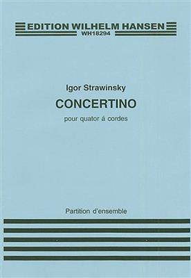 Igor Stravinsky: Concertino (1920) For String Quartet: Quatuor à Cordes