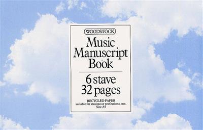 Music Manuscript Book: 6 Stave 32 Pages: Papier à Musique