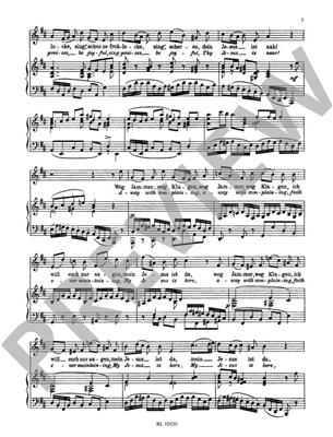 Johann Sebastian Bach: Mein gläubiges Herze: Chant et Piano