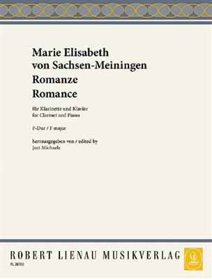 Marie Elisabeth von Sachsen-Meiningen: Romanze F-Dur: (Arr. Jost Michaels): Clarinette et Accomp.