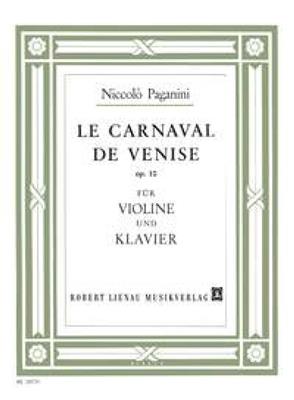 Niccolò Paganini: Le Carneval de Venise op. 10: Violon et Accomp.